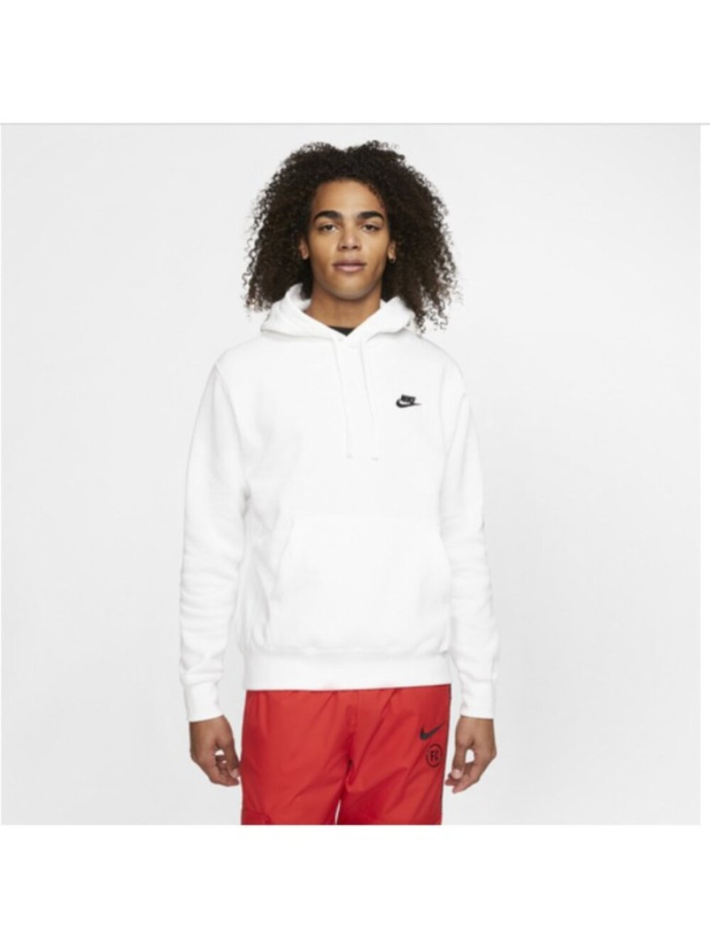Nike Sportswear Club Fleece Pullover Hoodie Sweatshirt Mens XL Embroidered Logo